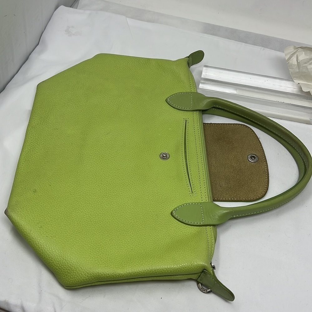 Longchamp Pebbled Leather Small Le Pliage Top Handle Zip Bag - Picture 13 of 13